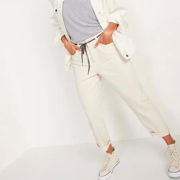 New Old Navy High-Waisted Slouchy Straight Cropped Workwear Jeans for Women - Picture 3 of 6